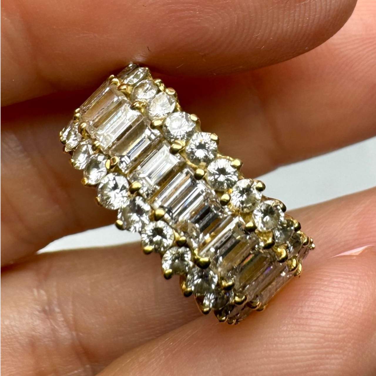 18K Yellow Gold 4.00 Ct. Diamond Ring
