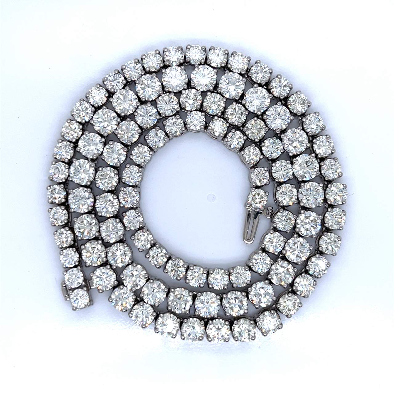 55.00 Ct. Diamond Tennis Necklace