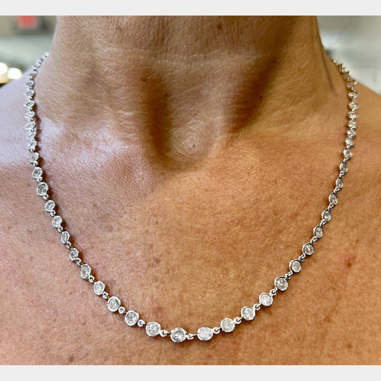 Platinum & 18K White Gold 8.70 Ct. Diamond by the Yard