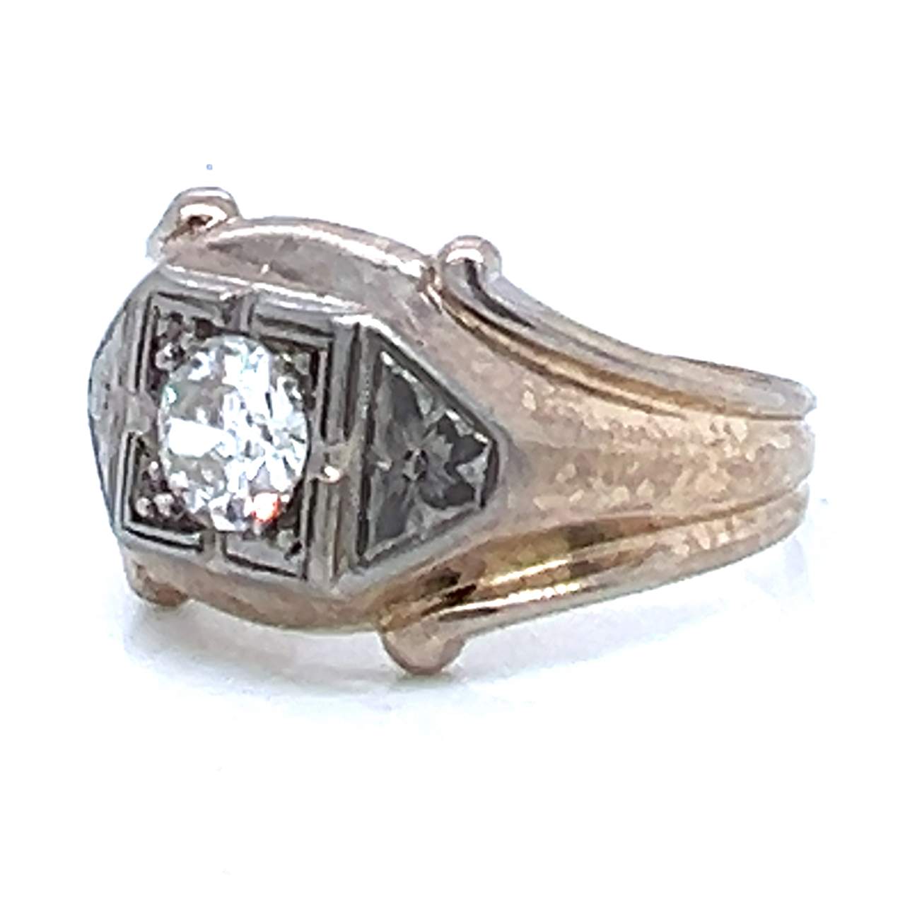 Antique 10K Diamond Ring