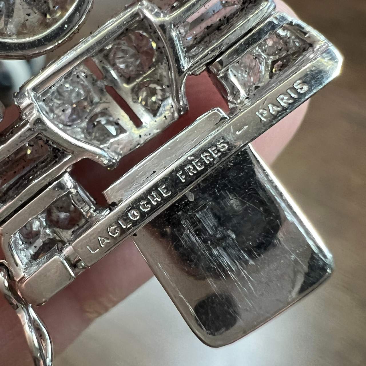 LaCLOCHE FRERES PARIS Art Deco Platinum Diamond Bracelet