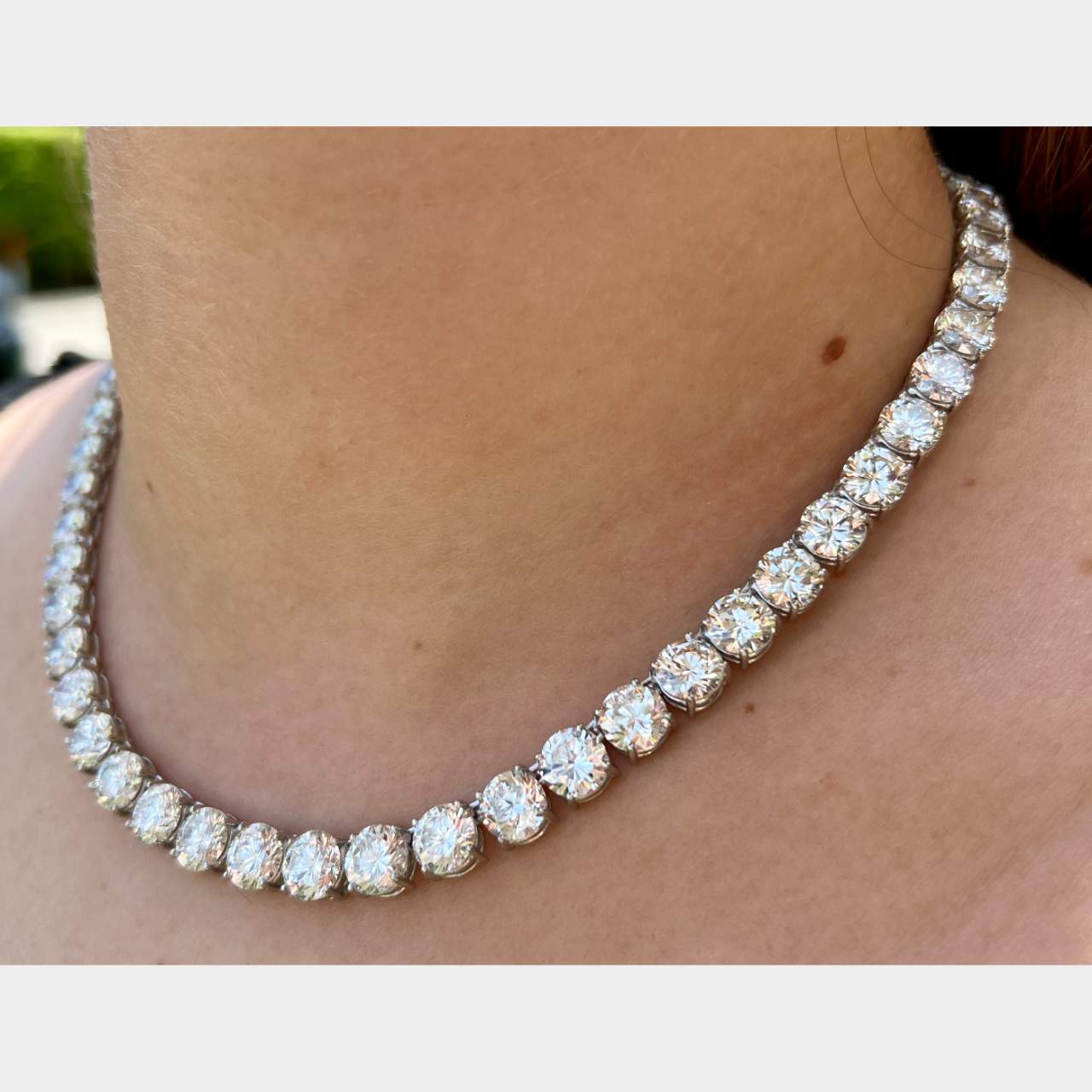 Platinum 70.00 Ct. Diamond Necklace