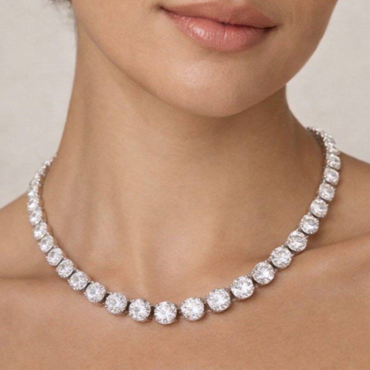 Platinum 70.00 Ct. Diamond Necklace