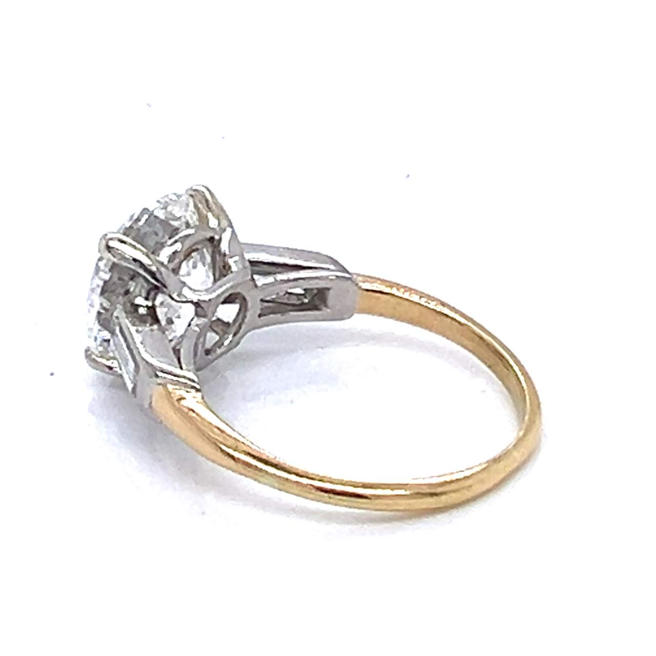 CARTIER 18K Yellow Gold GIA Certified 3.96 Ct. Diamond Ring