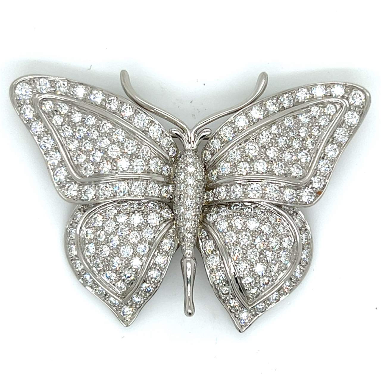 TIFFANY & CO. Platinum Diamond Butterfly Brooch