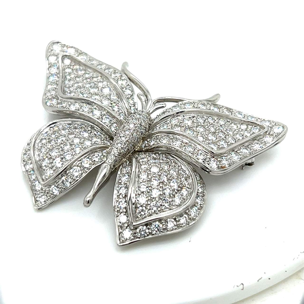 TIFFANY & CO. Platinum Diamond Butterfly Brooch