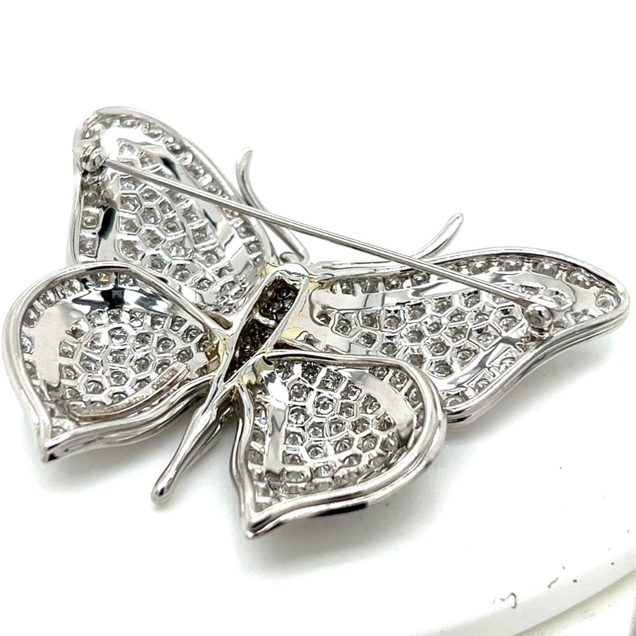 TIFFANY & CO. Platinum Diamond Butterfly Brooch