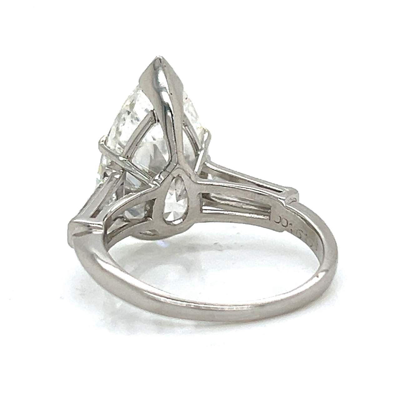 Platinum GIA Certified 7.29 Ct. Pear-shape Diamond Ring
