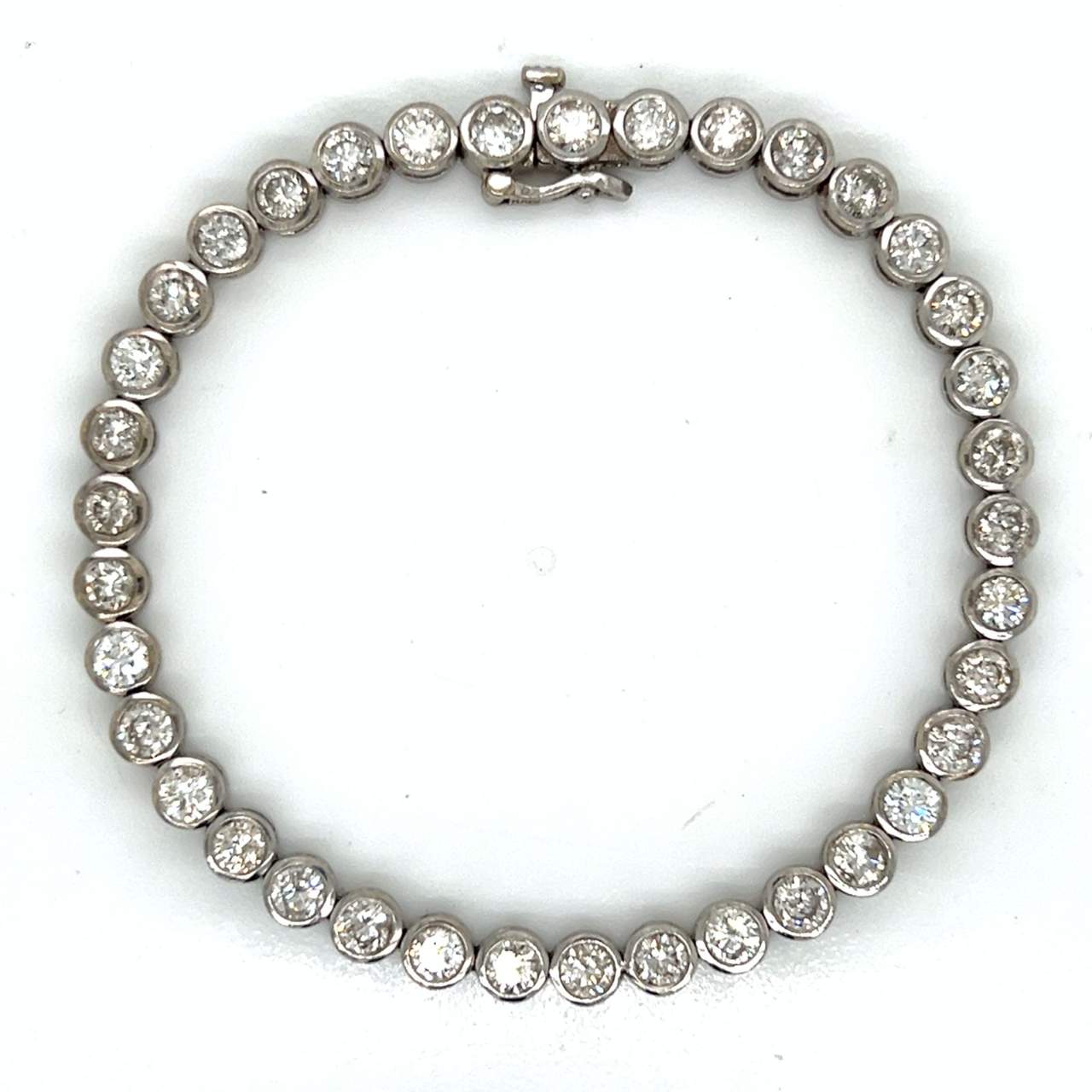 14K White Gold 7.00 Ct. Diamond Bracelet