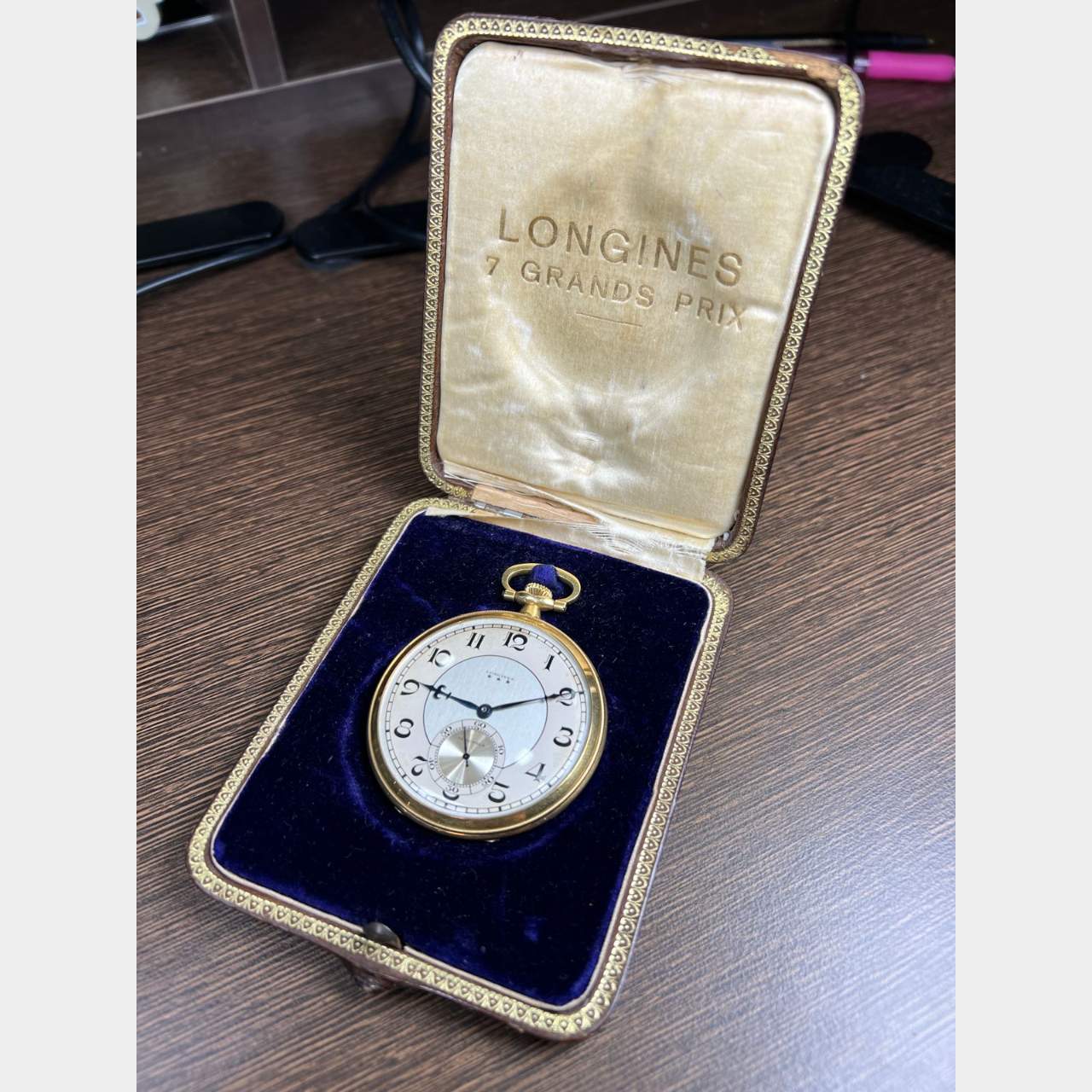 LONGINES 18K Yellow Gold Pocket Watch - Jewelry World, image size:1280x1280