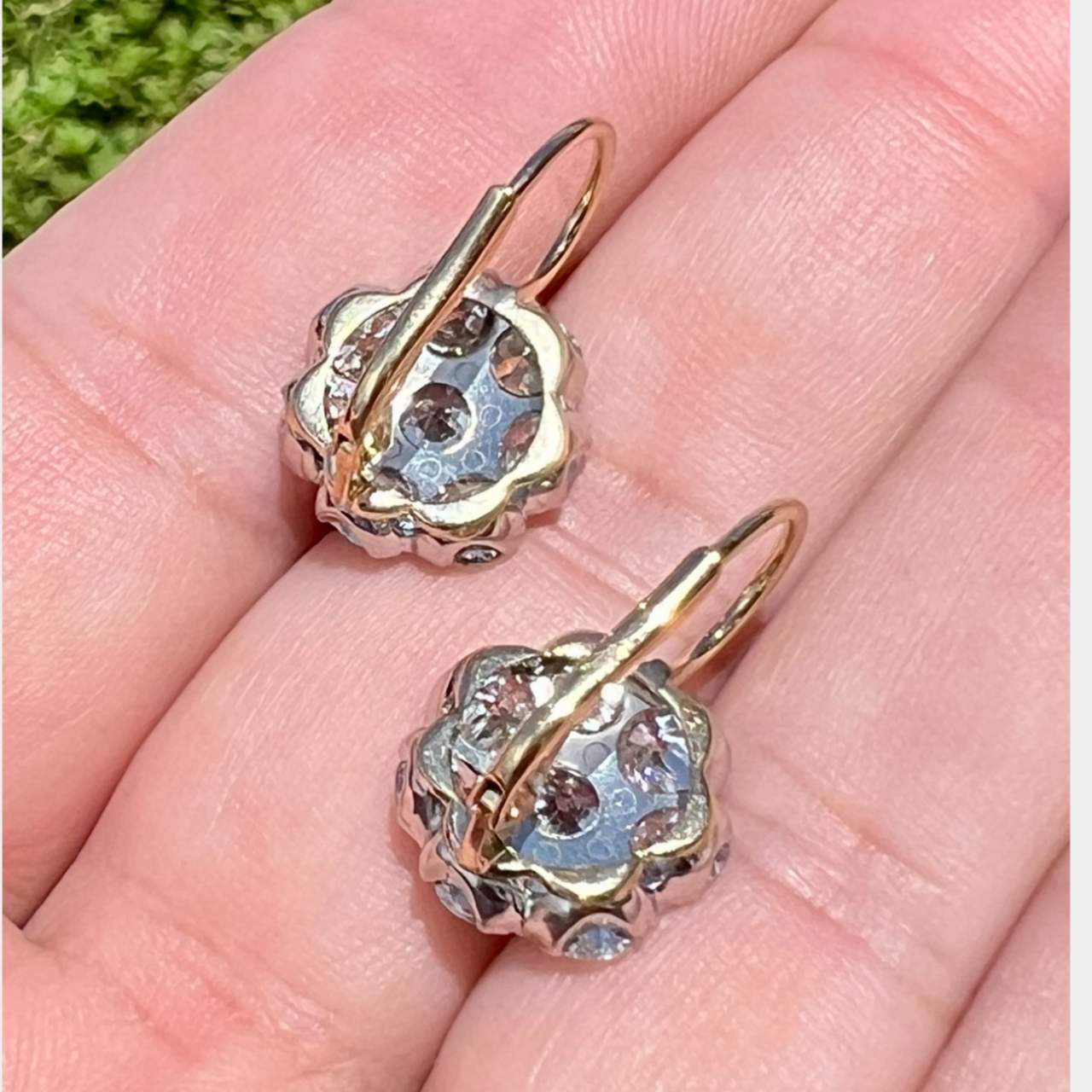 18K & Platinum 3.80 Ct. Diamond Earrings