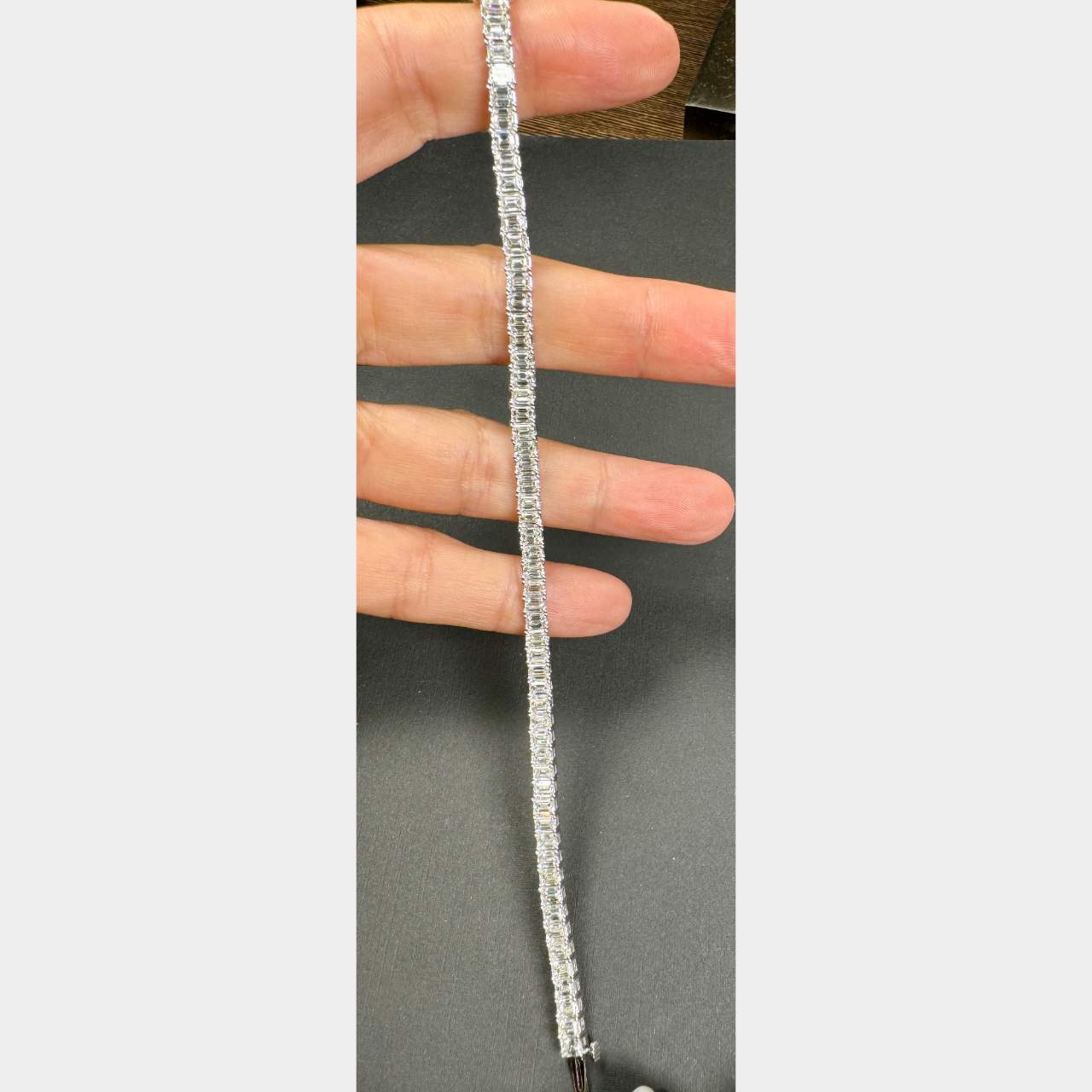 14K White Gold 11.05 Ct. Diamond Tennis Bracelet