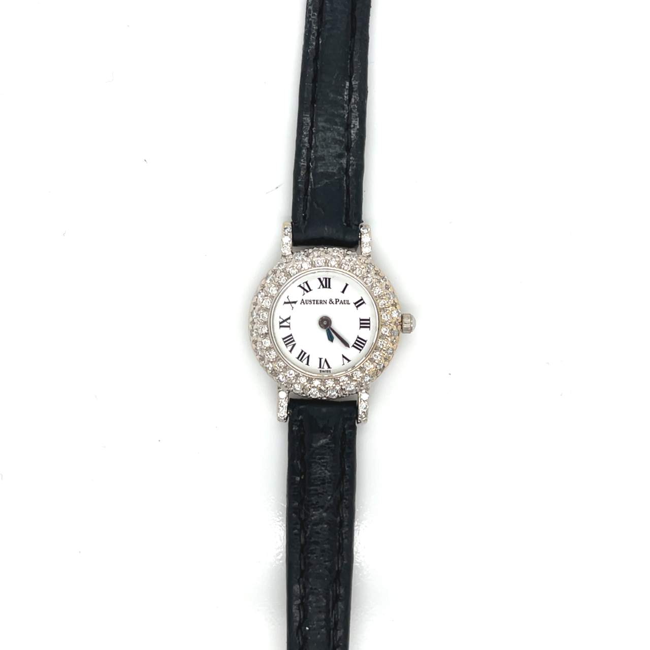 AUSTERN & PAUL 18K White Gold Diamond Ladies Watch