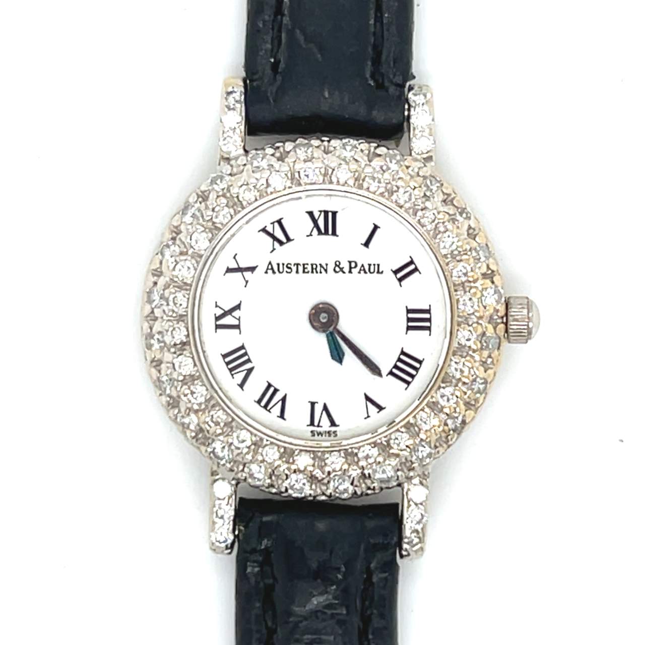 AUSTERN & PAUL 18K White Gold Diamond Ladies Watch