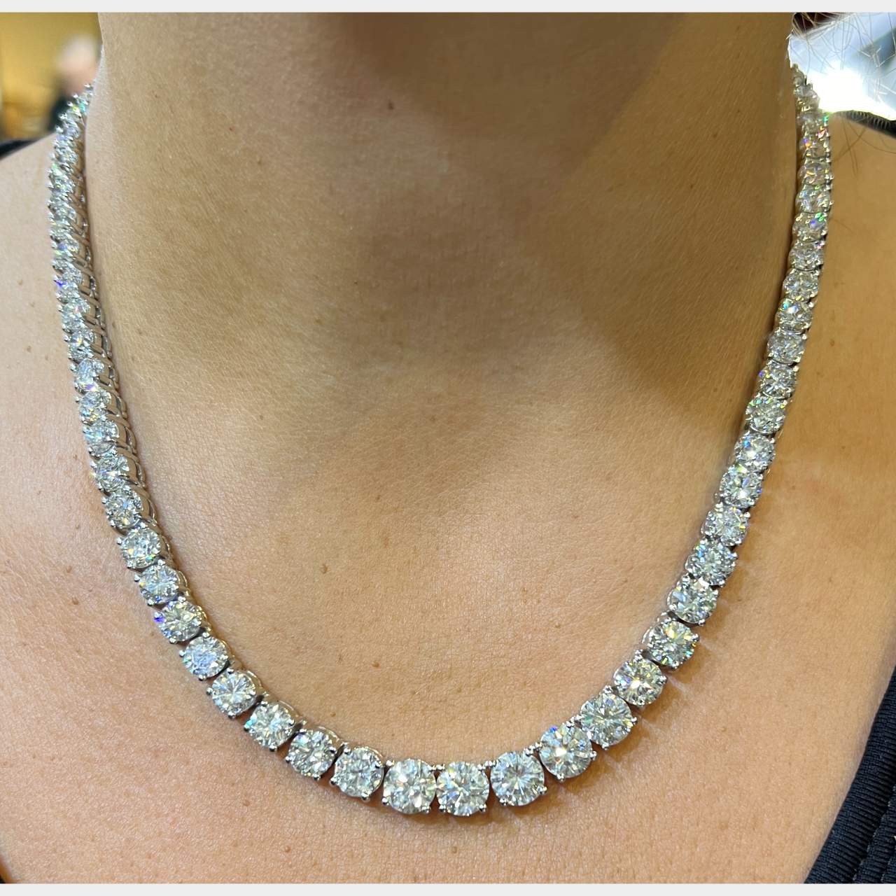 Platinum 55.00 Ct. Diamond Necklace