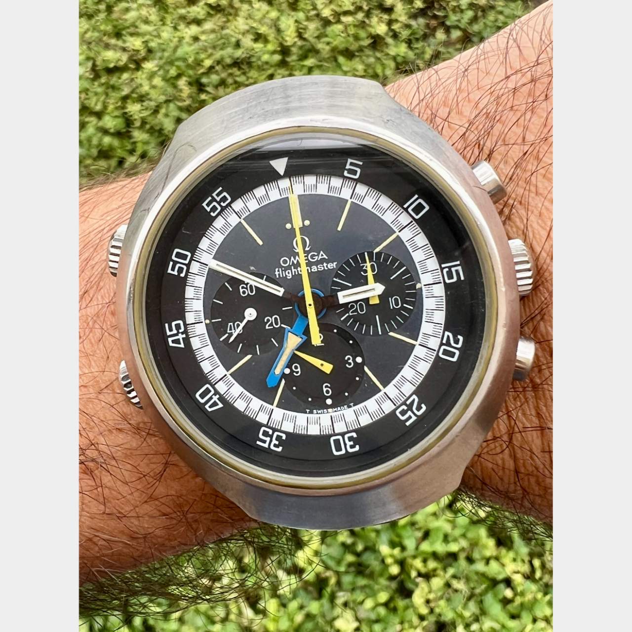 Omega Stainless Steel Flightmaster