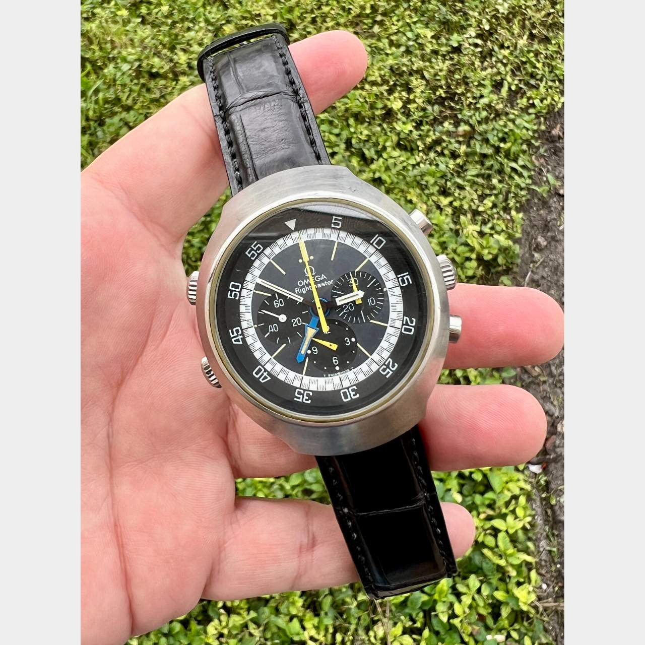 Omega Stainless Steel Flightmaster