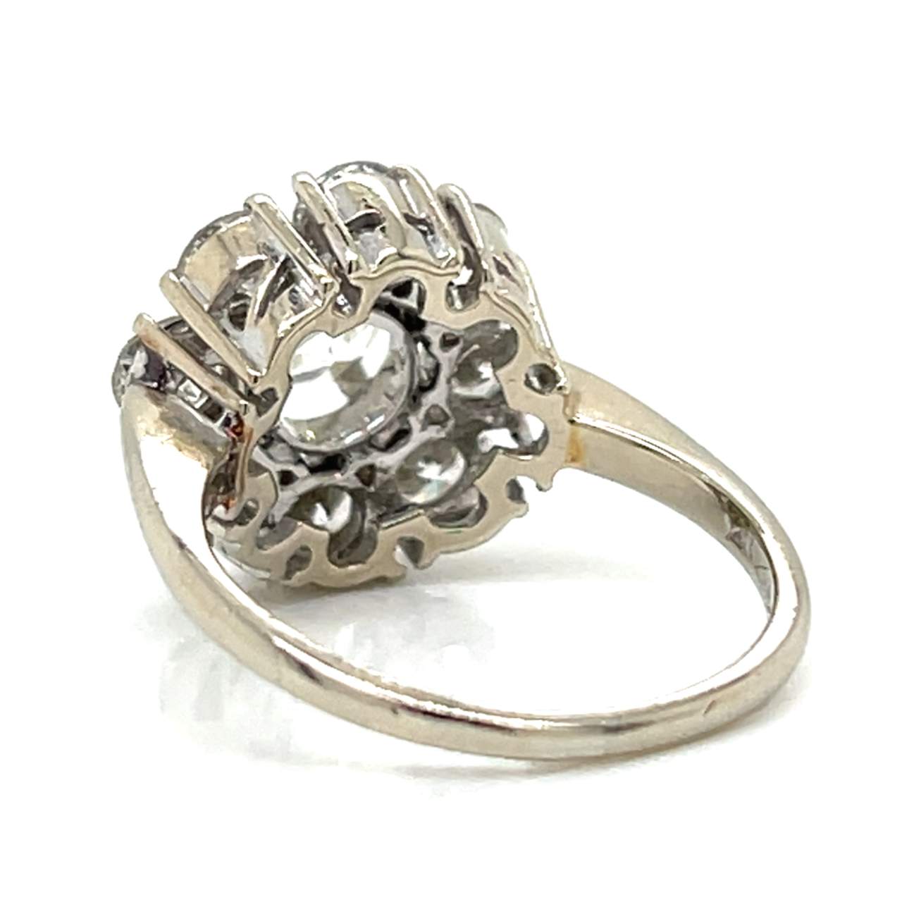 1950’s 14K White Gold 3.05 Ct. Diamond Ring