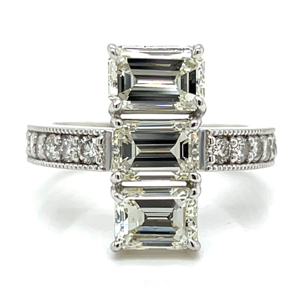18K White Gold 3.90 Ct. Diamond Ring