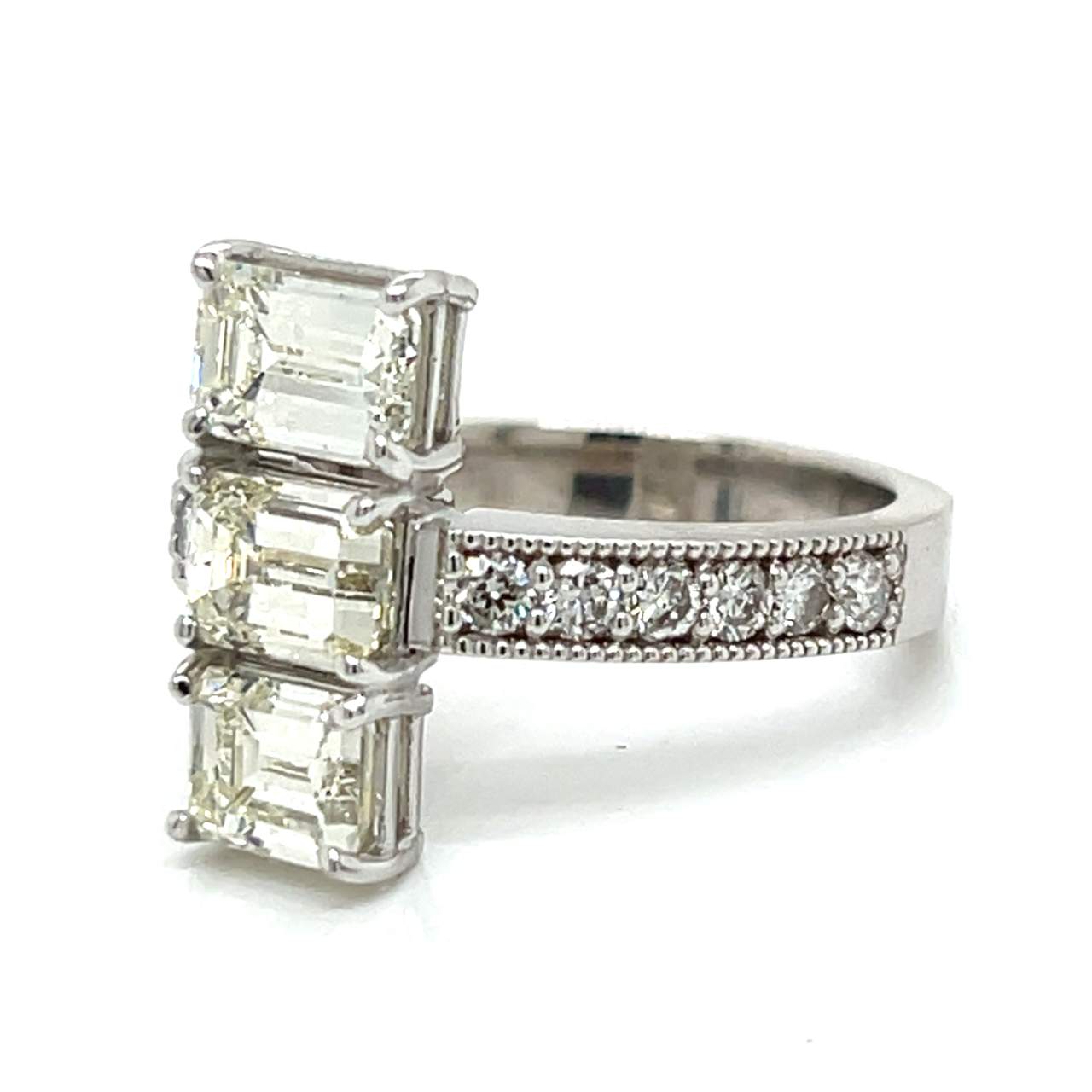 18K White Gold 3.90 Ct. Diamond Ring
