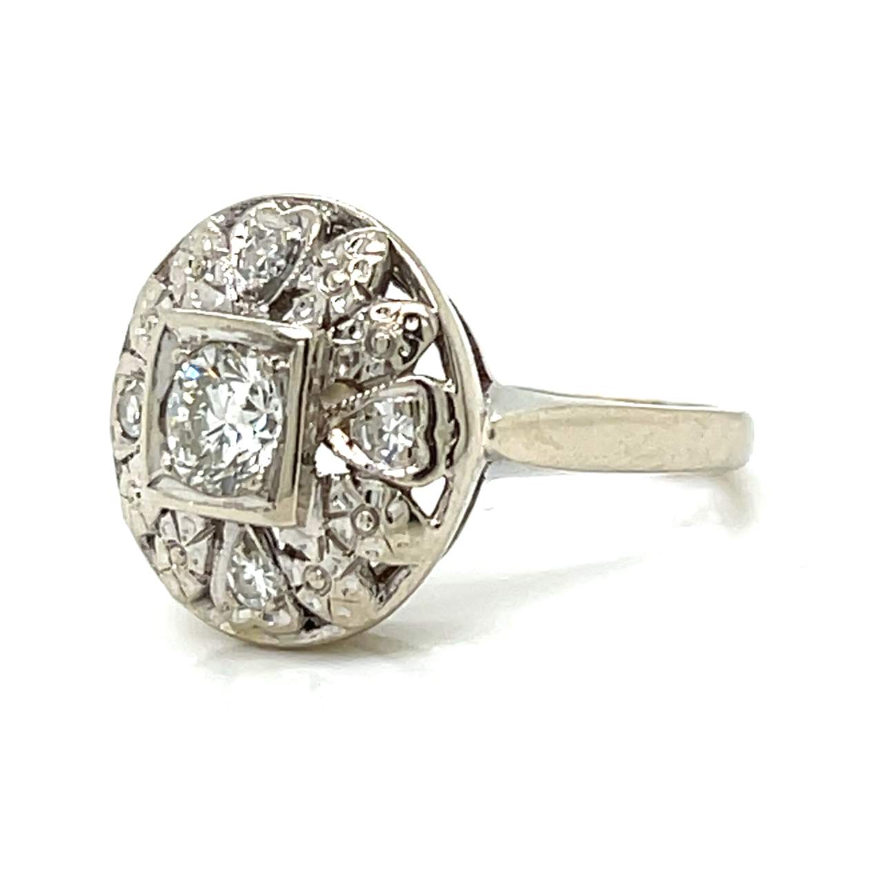 14K White Gold 0.60 Ct. Diamond Ring