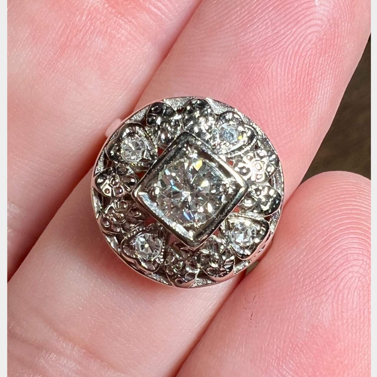 14K White Gold 0.60 Ct. Diamond Ring