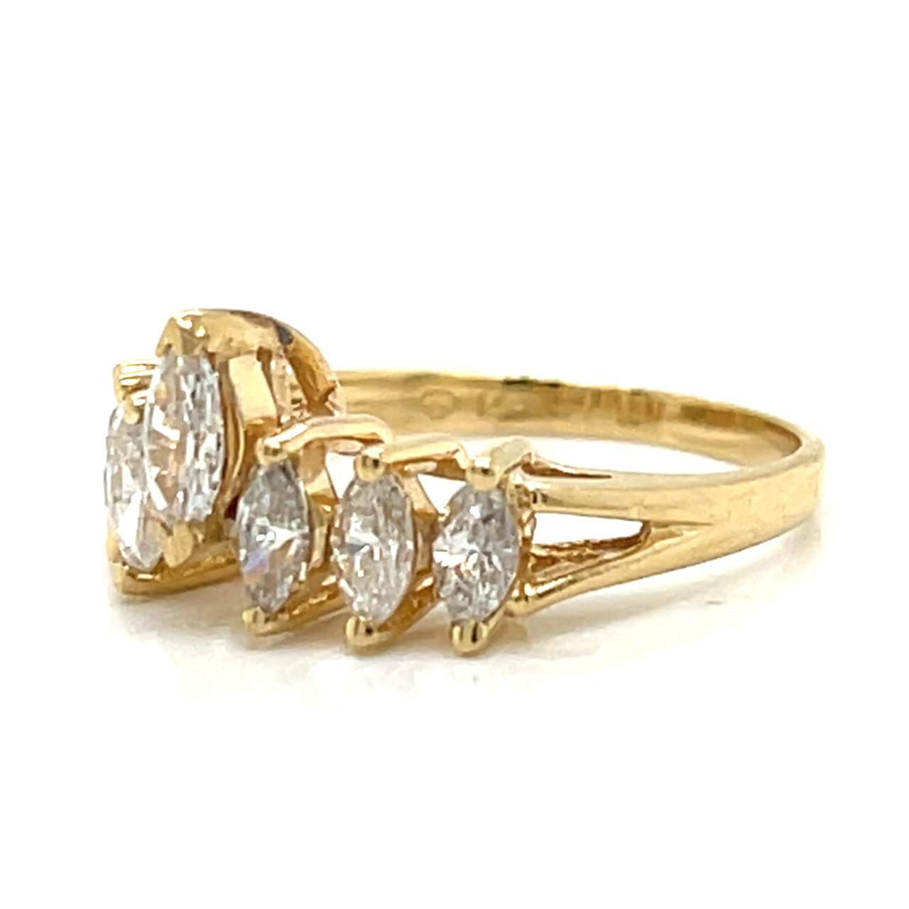 14K Yellow Gold 0.95 Ct. Diamond Ring