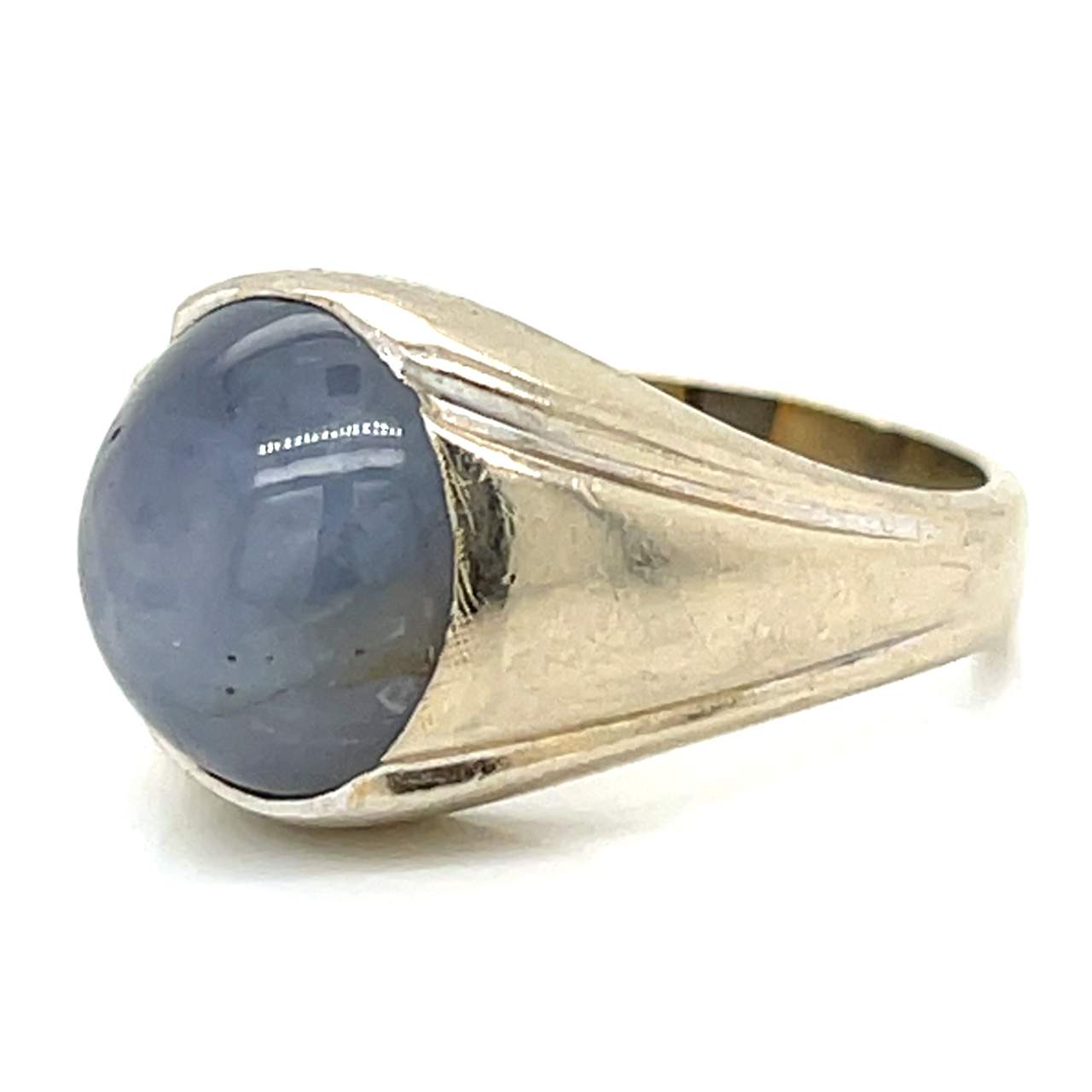1960’s 14K White Gold 17.35 Ct. Star Sapphire