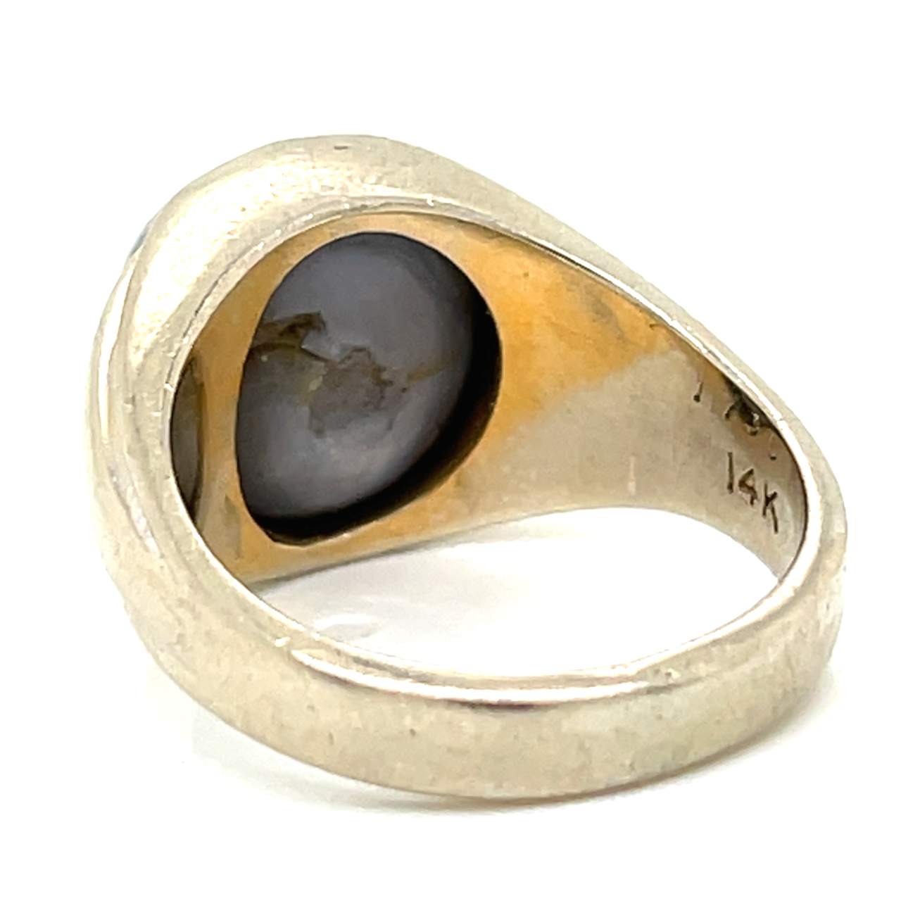 1960’s 14K White Gold 17.35 Ct. Star Sapphire