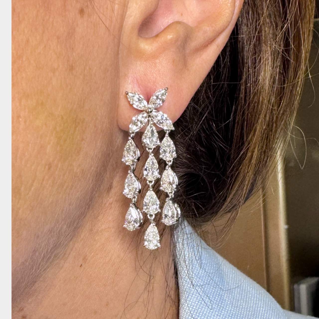 DANIEL K. Diamond Chandelier Earrings