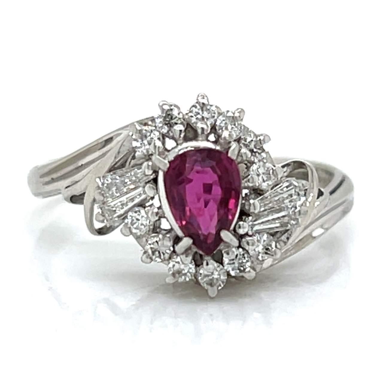 Platinum Ruby & Diamond Ring