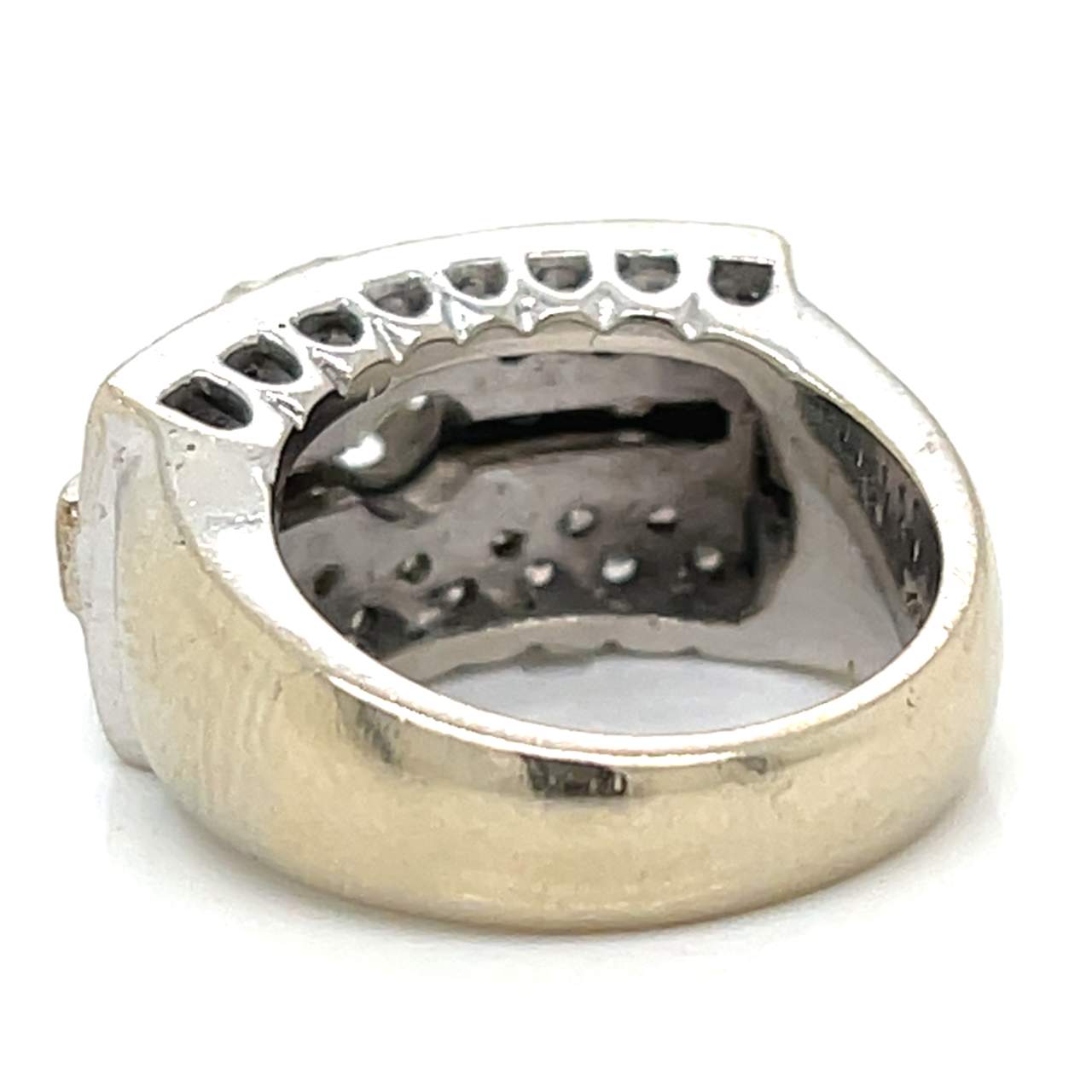 Art Deco 14K White Gold Diamond Ring