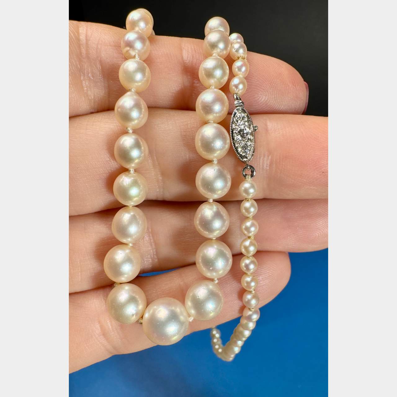 TIFFANY & CO. GIA Certified Art Deco Platinum Necklace