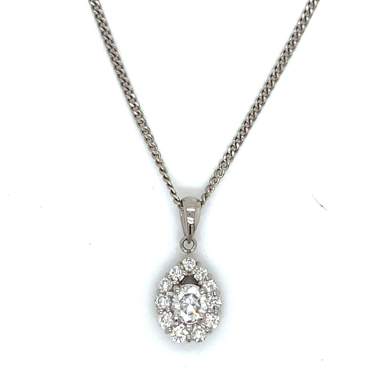 Platinum Diamond Pendant & Chain