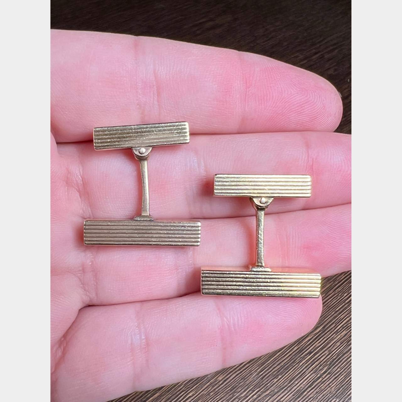 1960’s TIFFANY & CO. 14K Yellow Gold Cufflinks
