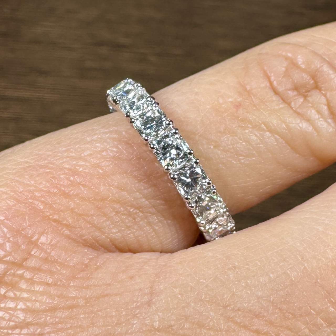 18K White Gold 2.89 Ct. Diamond Anniversary Band