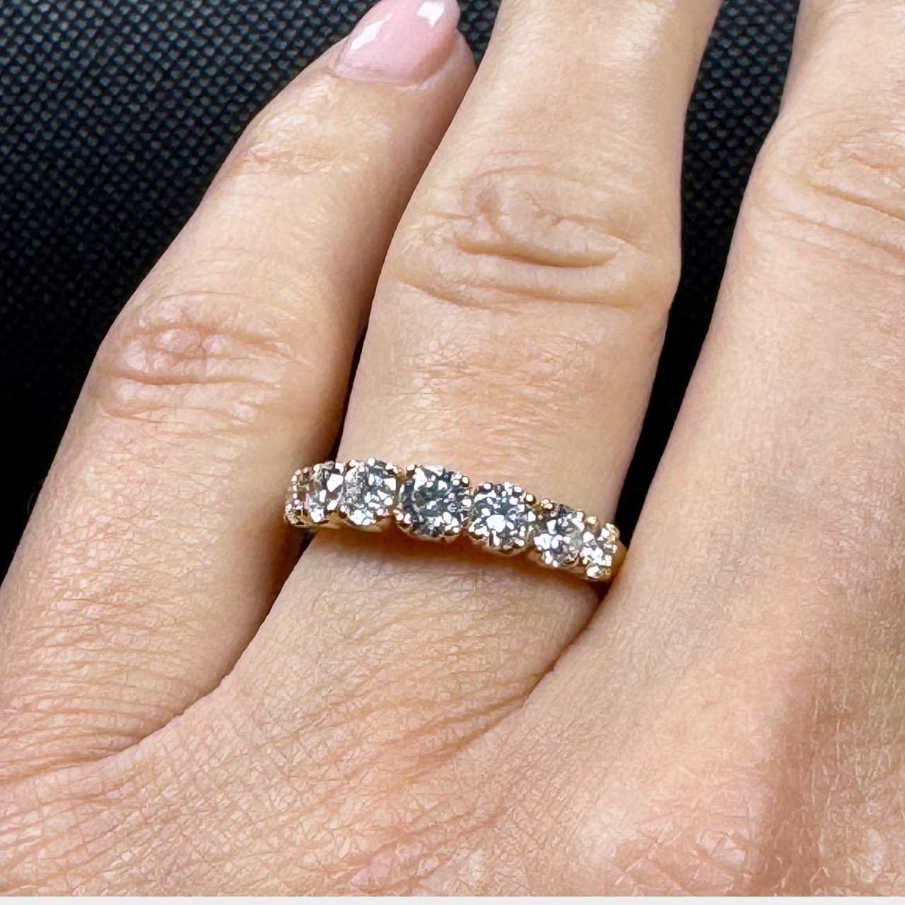 CRIVELLI 18K Rose Gold 1.40 Ct. Diamond Anniversary Ring