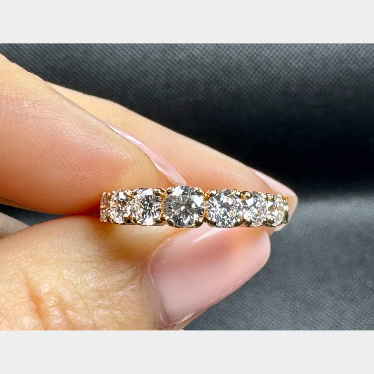 CRIVELLI 18K Rose Gold 1.40 Ct. Diamond Anniversary Ring
