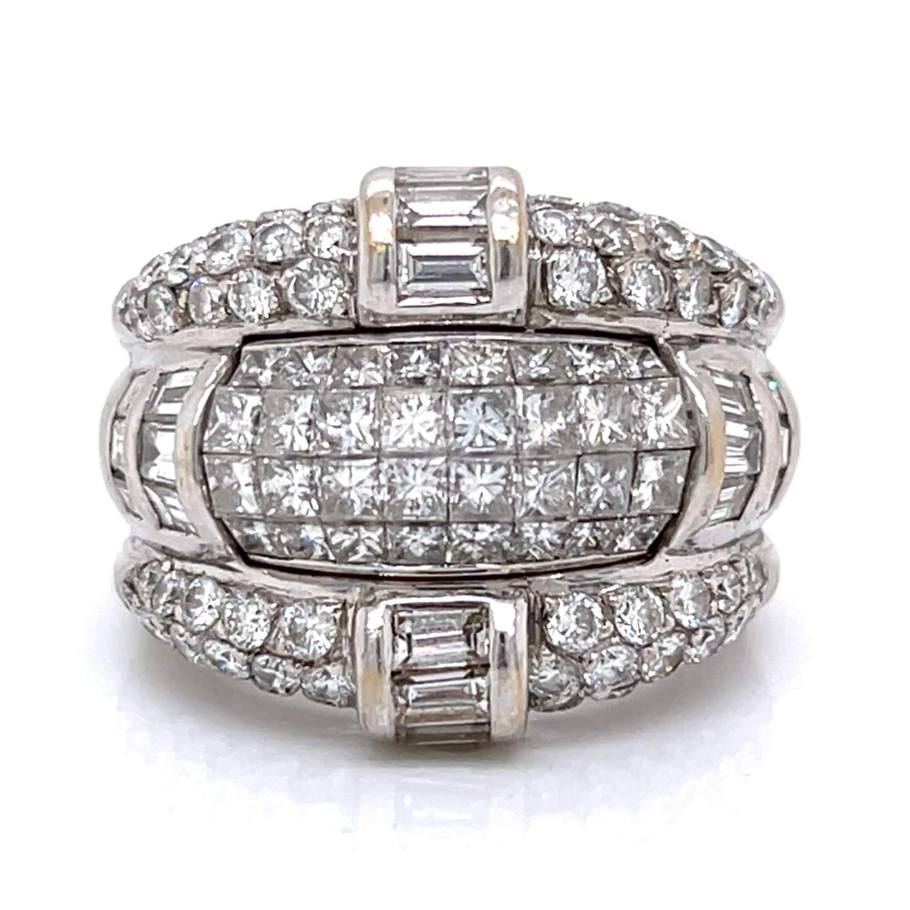 18K White Gold 5.60 Ct. Diamond Ring