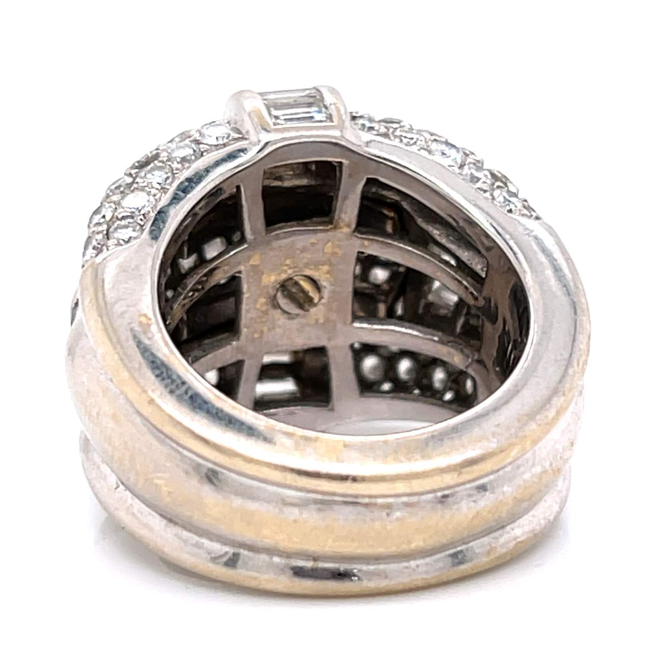 18K White Gold 5.60 Ct. Diamond Ring