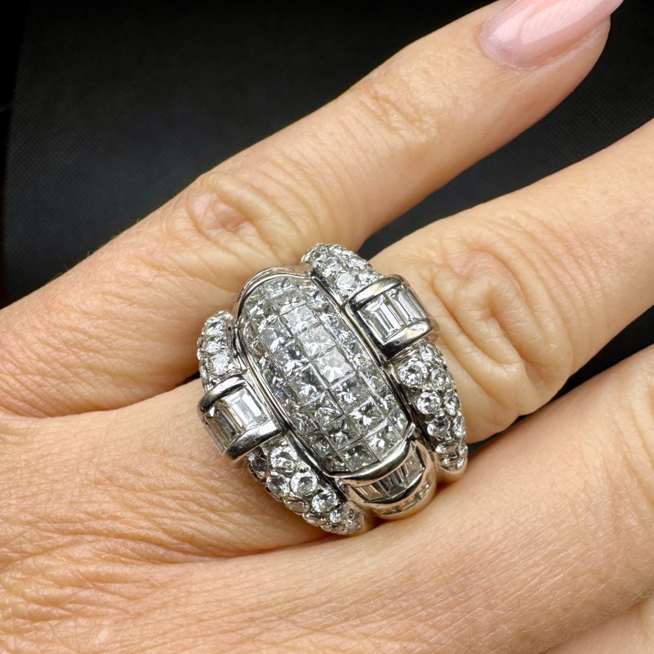 18K White Gold 5.60 Ct. Diamond Ring