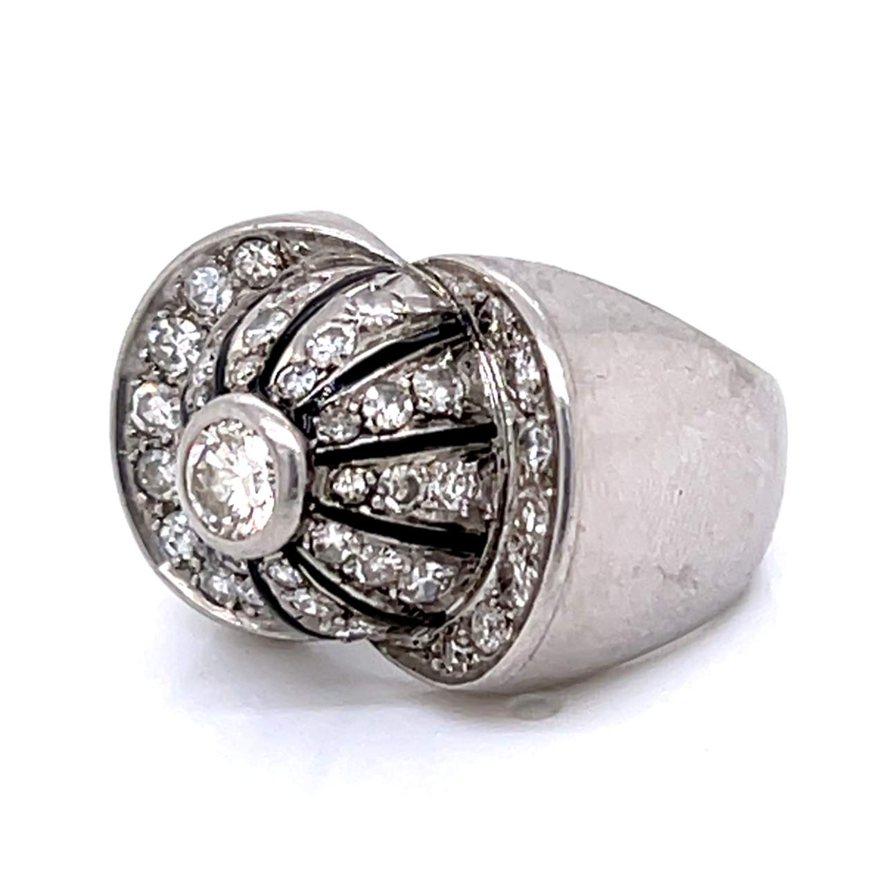 Art Deco Platinum Diamond Ring