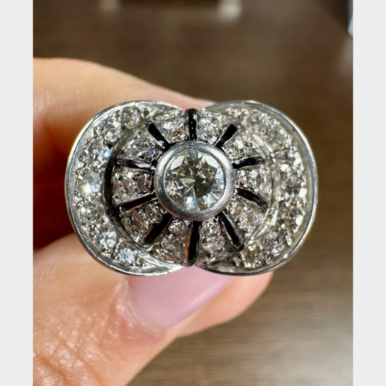 Art Deco Platinum Diamond Ring