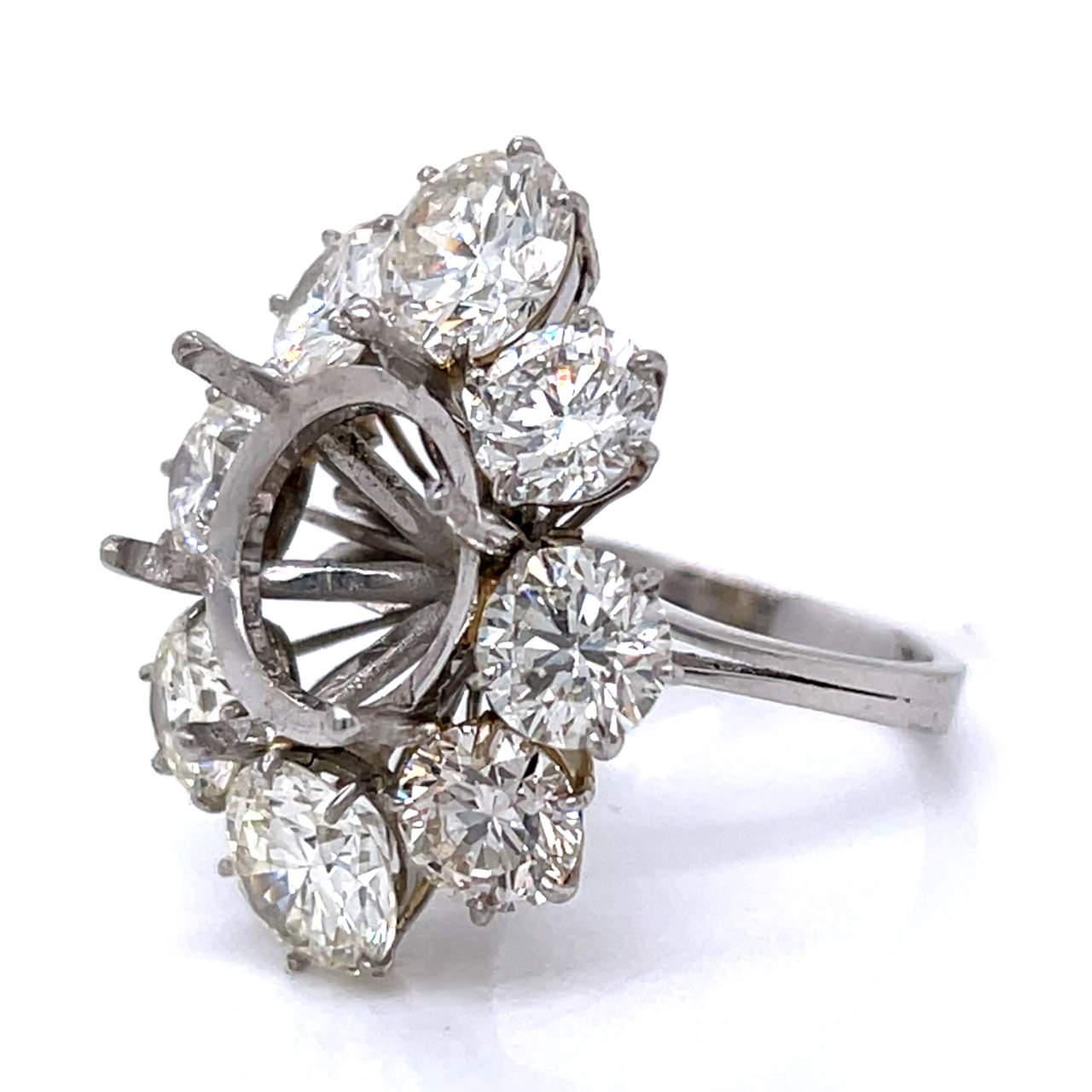 Platinum 9.00 Ct. Diamond Mounting - Image 2