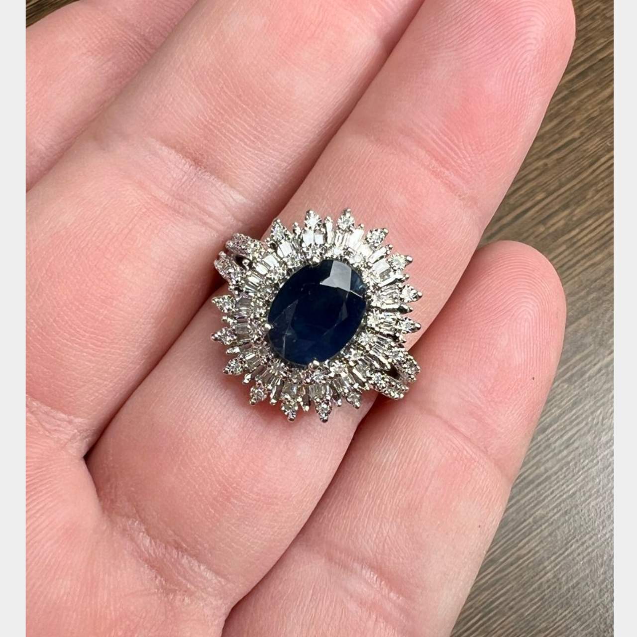 2.00 Ct. Sapphire & Diamond Ring