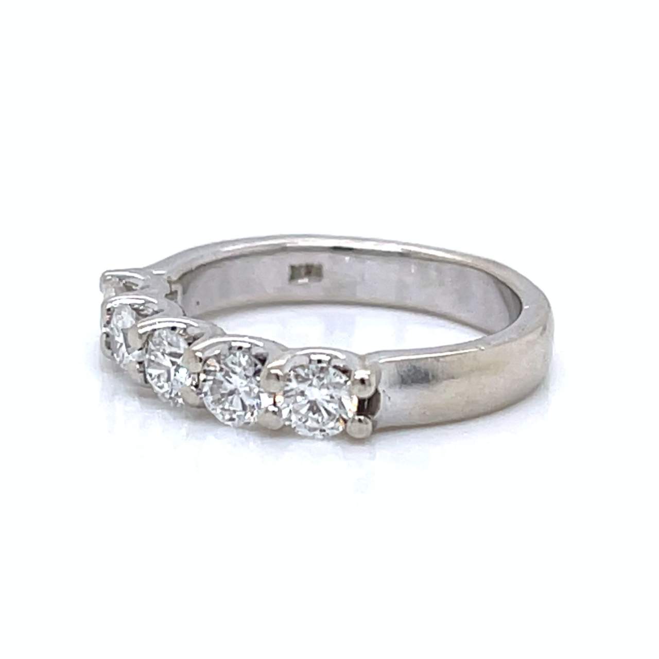 14K White Gold 0.90 Ct. Diamond Anniversary Band