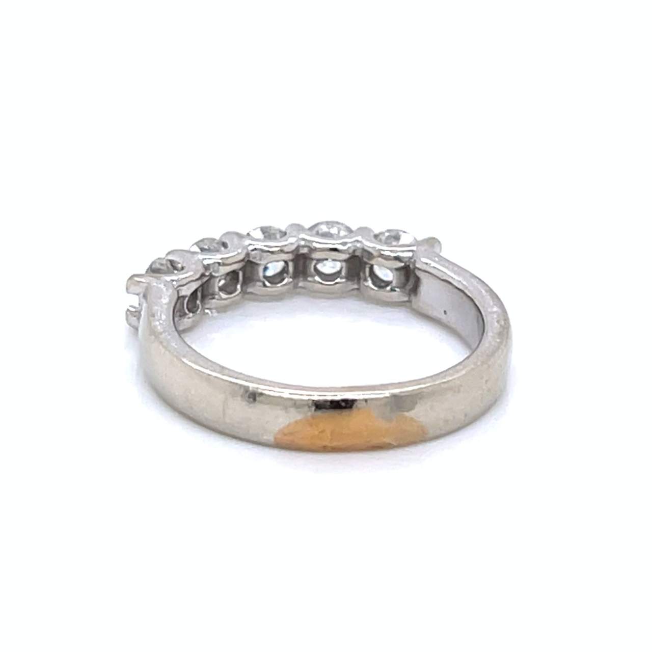 14K White Gold 0.90 Ct. Diamond Anniversary Band