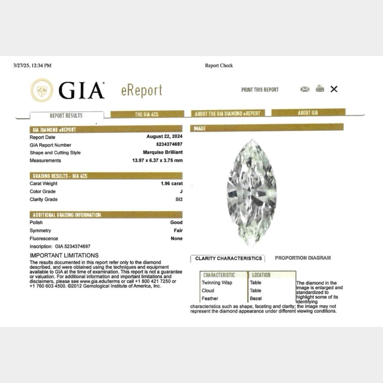 Platinum GIA Certified 38.28 Ct. Graduated Diamond Necklace