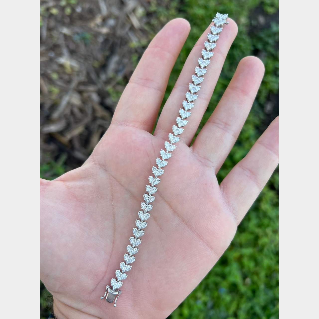 18K White Gold 10.50 Ct. Diamond Bracelet