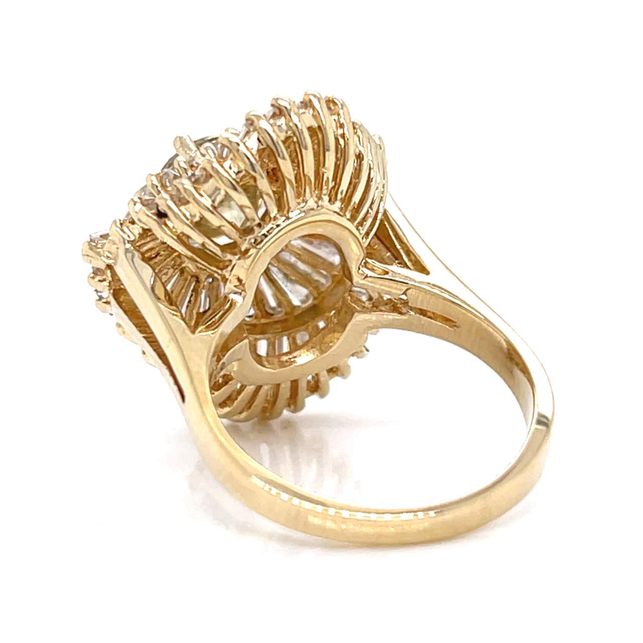 14K Yellow Gold 2.21 Ct. Fancy Brownish Yellow Diamond Ring
